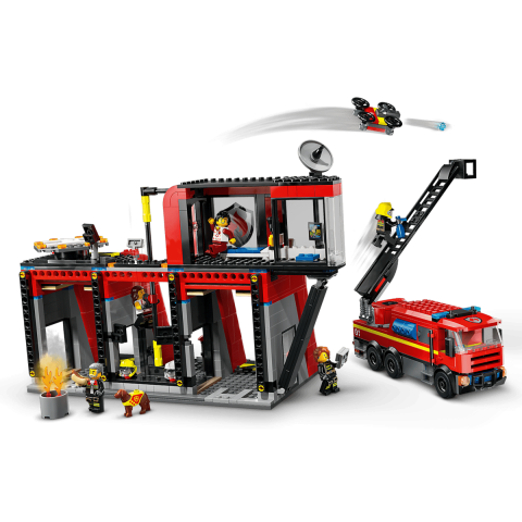 Конструктор LEGO City Пожежне депо з пожежною машиною (60414)