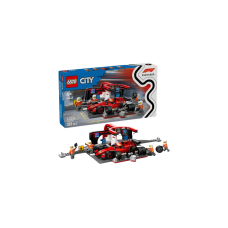 Конструктор LEGO City Піт-стоп і піт-екіпаж F1 з болідом Ferrari (60443)