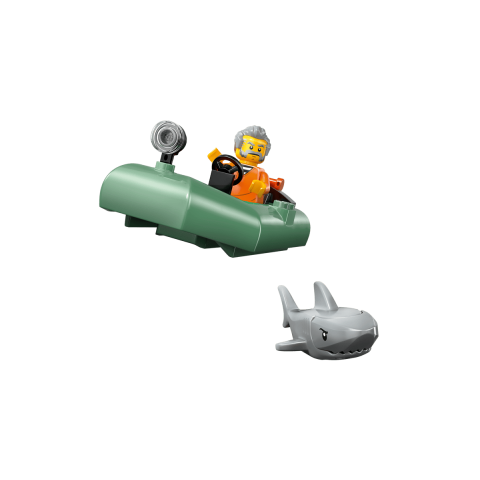 Конструктор LEGO City Переслідування на поліцейському катері (60456)