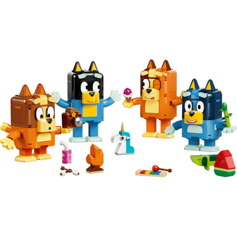 Конструктор LEGO Bluey Сім'я Блуї з кубиків (11217)