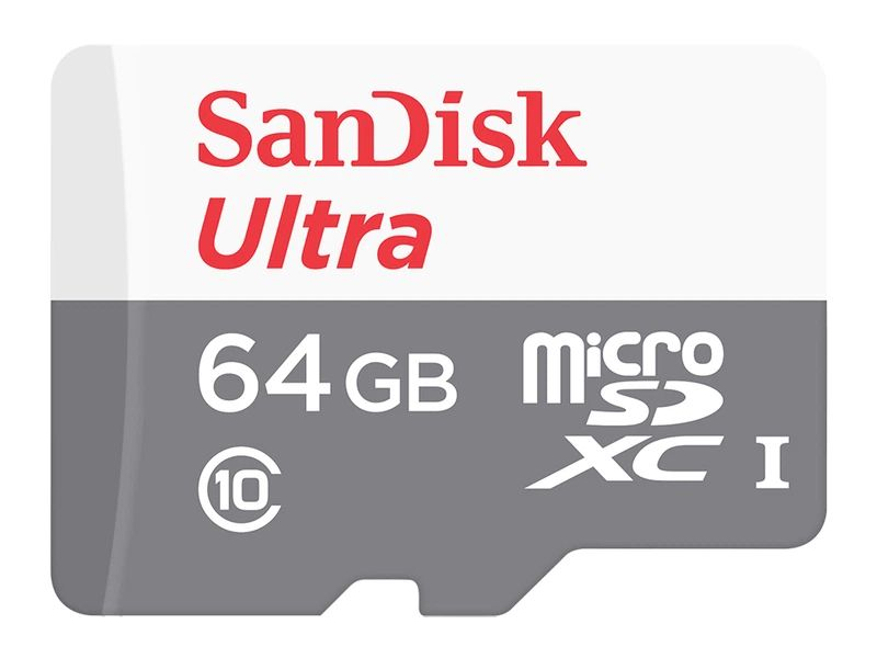 Карта памяти SanDisk MicroSDXC 64GB UHS-I Class 10 Ultra + SD adapter