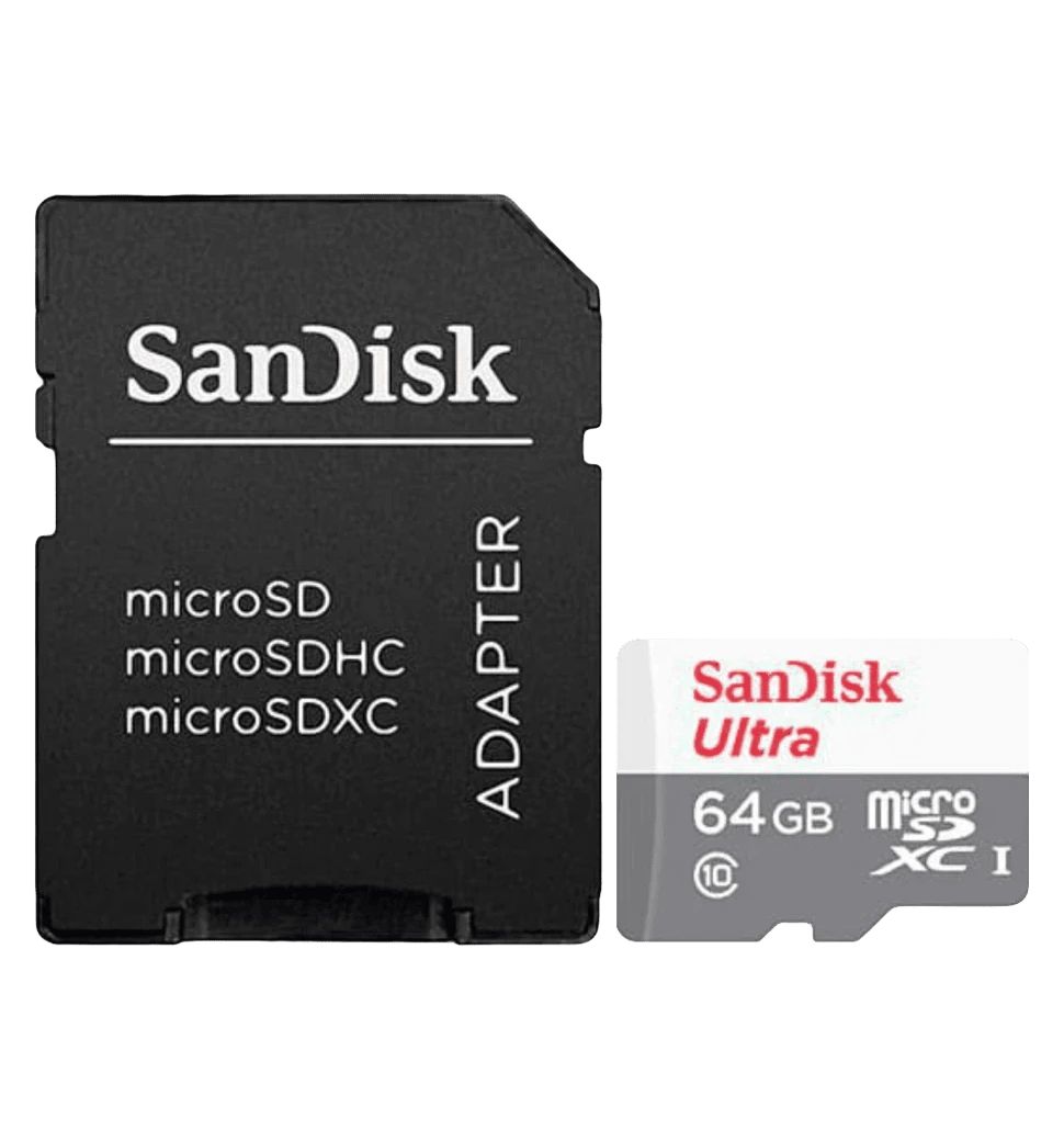 Карта памяти SanDisk MicroSDXC 64GB UHS-I Class 10 Ultra + SD adapter